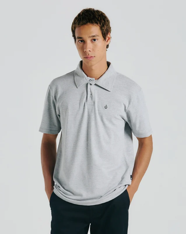 Polo Volcom Classic Stone Cinza M / Cinza