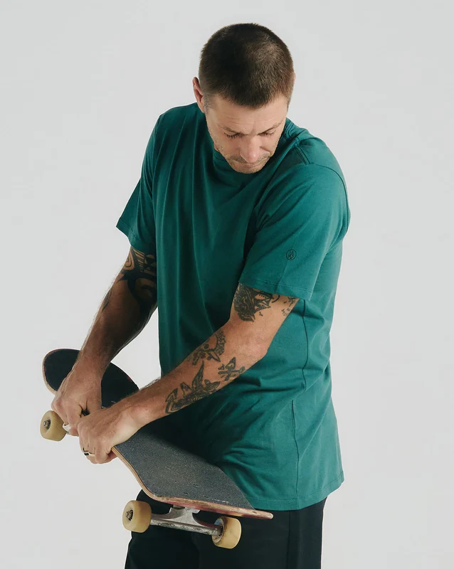 Camiseta Volcom Solid Stone Verde G / VERDE