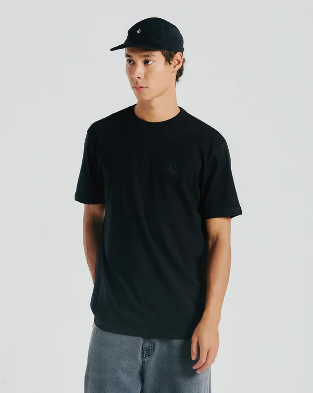 Camiseta Volcom Rubber Preta M / PRETO