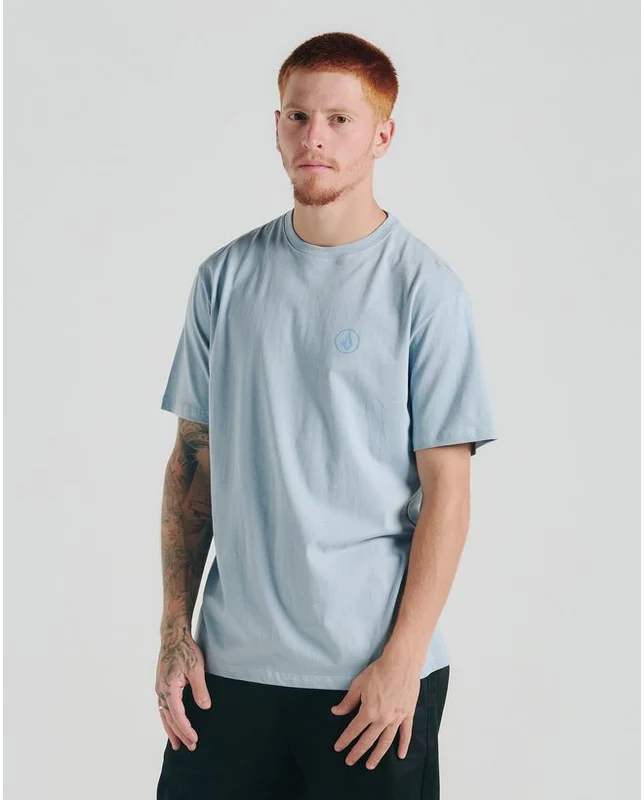 Camiseta Volcom Rubber Azul GG / AZUL CLARO