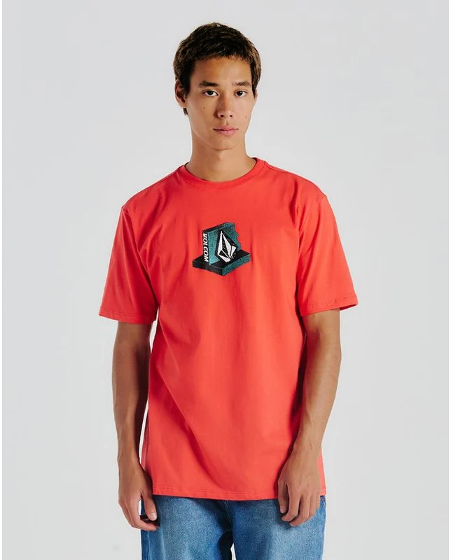 Camiseta Volcom Leanin Vermelha GG / Vermelho