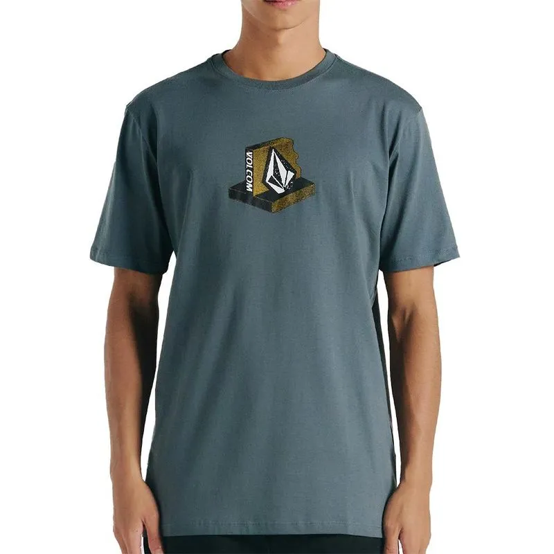 Camiseta Volcom Leanin WT24 Masculina Grafite G / chumbo