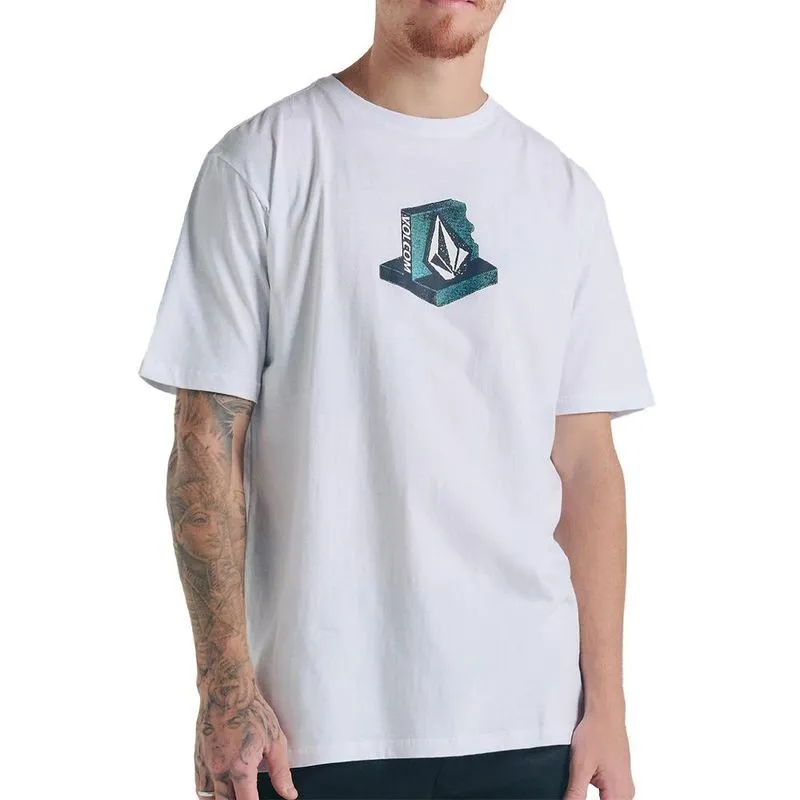 Camiseta Volcom Leanin WT24 Masculina Branco M / branco