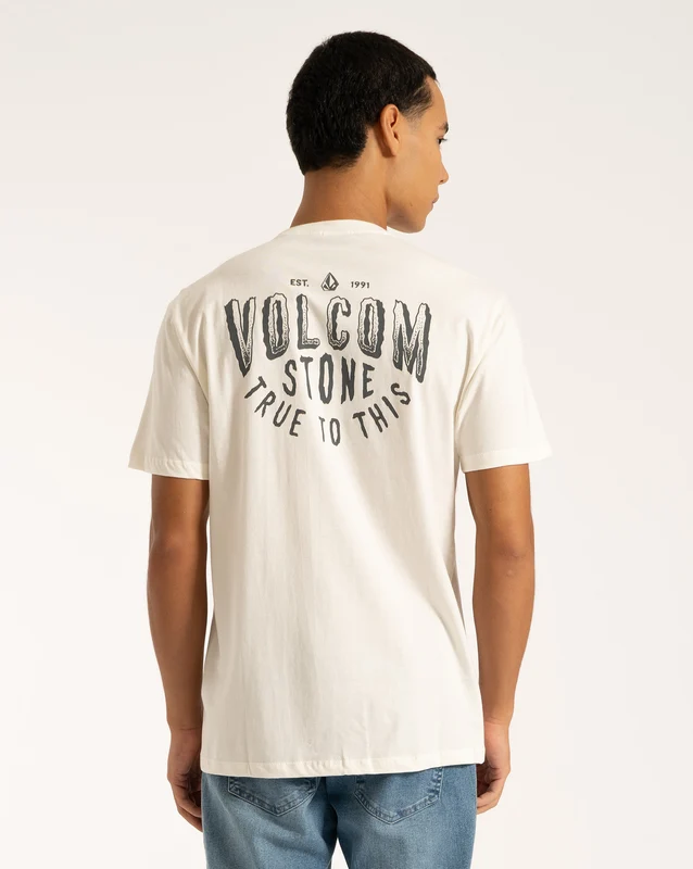 Camiseta Volcom Stone True To This Off White GG / Off White