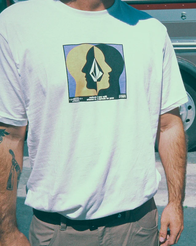 Camiseta Volcom Whelmed Off White M / Off White