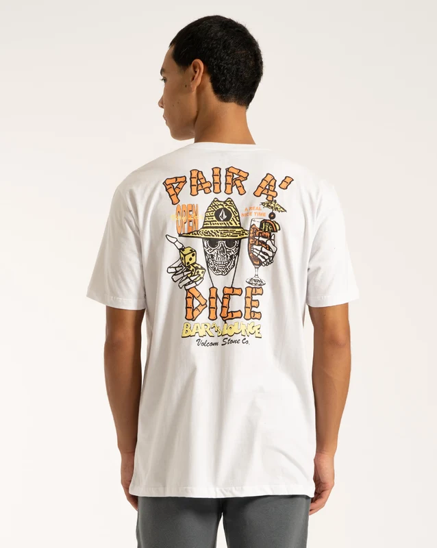 Camiseta Volcom Pair A Dice Branca M / Branco