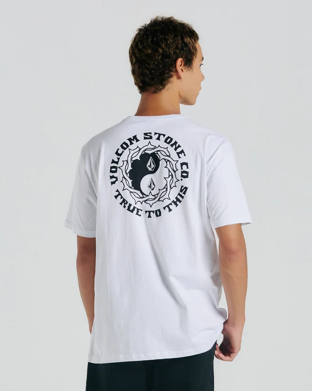 Camiseta Volcom Crowned Branca P / BRANCO