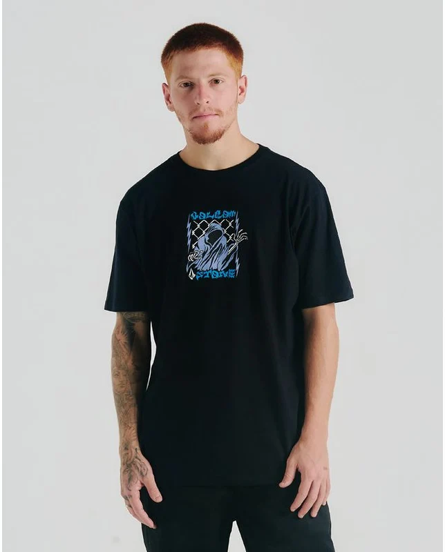Camiseta Volcom Thundertaker Preta G / PRETO