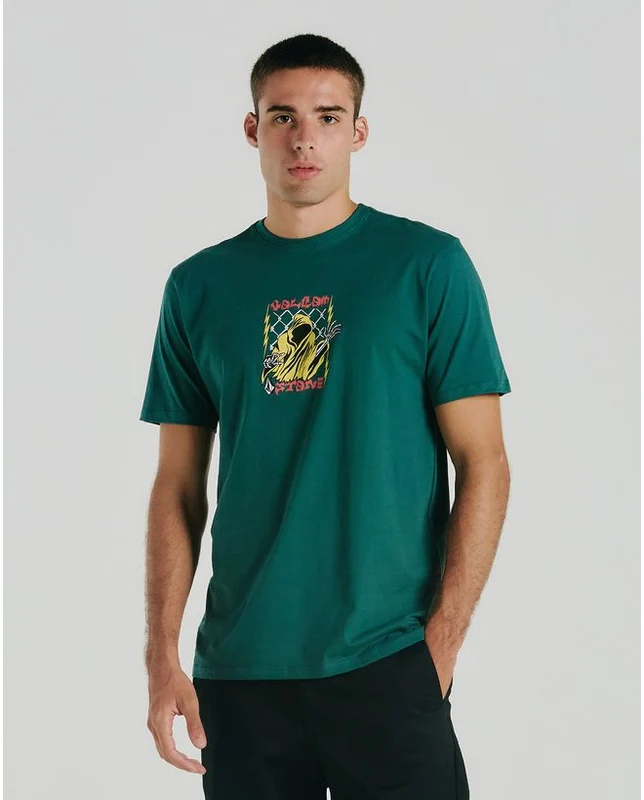 Camiseta Volcom Thundertaker Verde M / Verde
