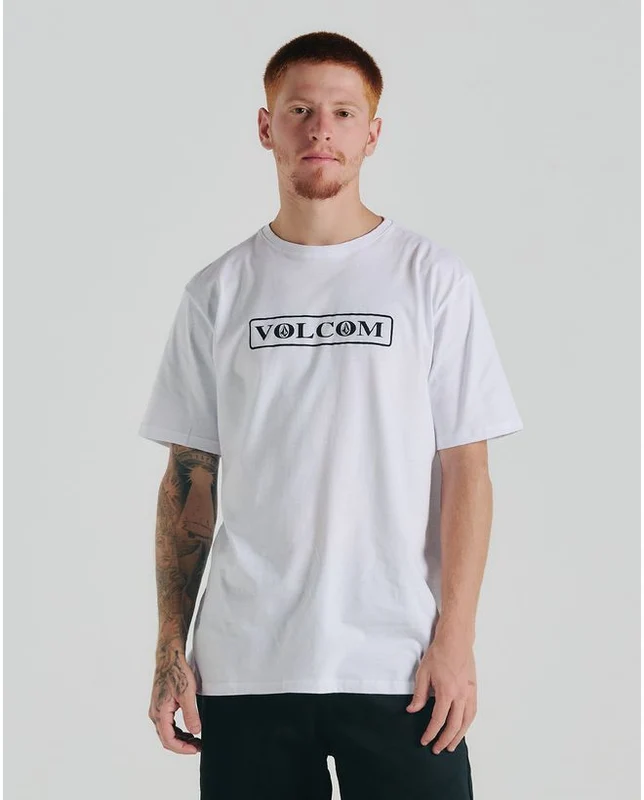 Camiseta Volcom Dual Stone Branca G / Branco