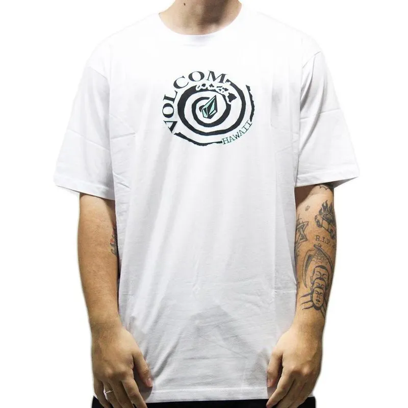 Camiseta Volcom Barrelz WT24 Masculina Branco P / branco