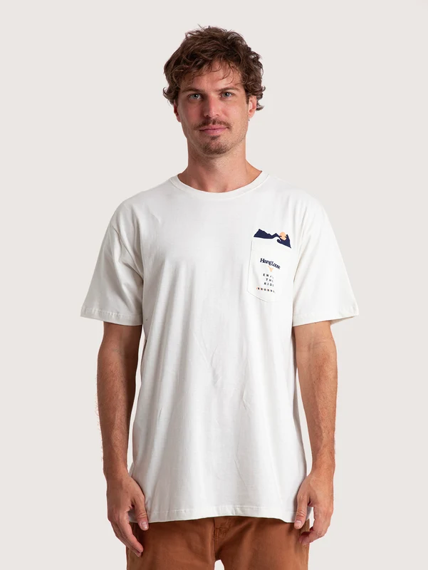 Camiseta Especial Hang Loose Pocket Off White M / Off White