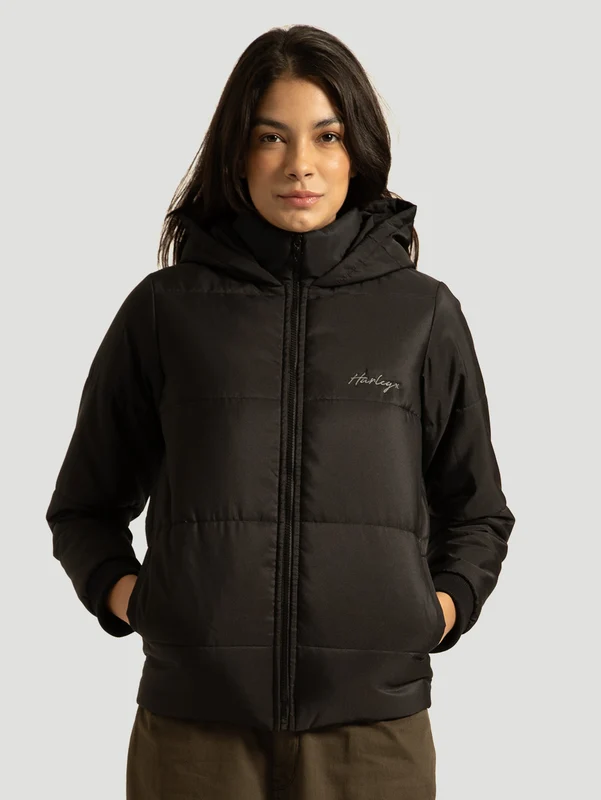Jaqueta Hurley Peach Preto G / Preto