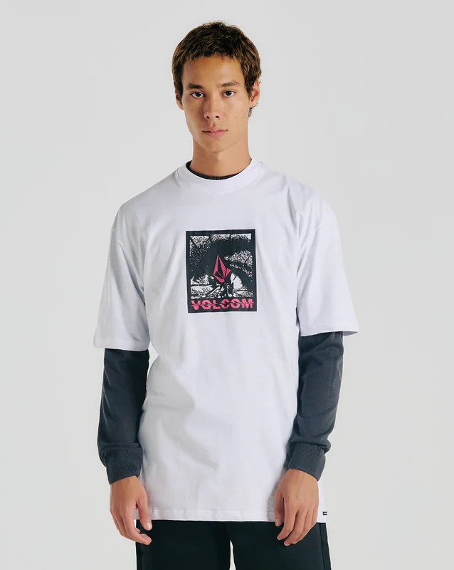 Camiseta Volcom Occulator Branca P / Branco