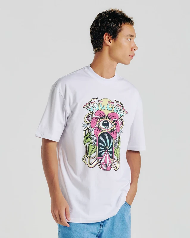 Camiseta Volcom Eye See You Branca M / BRANCO