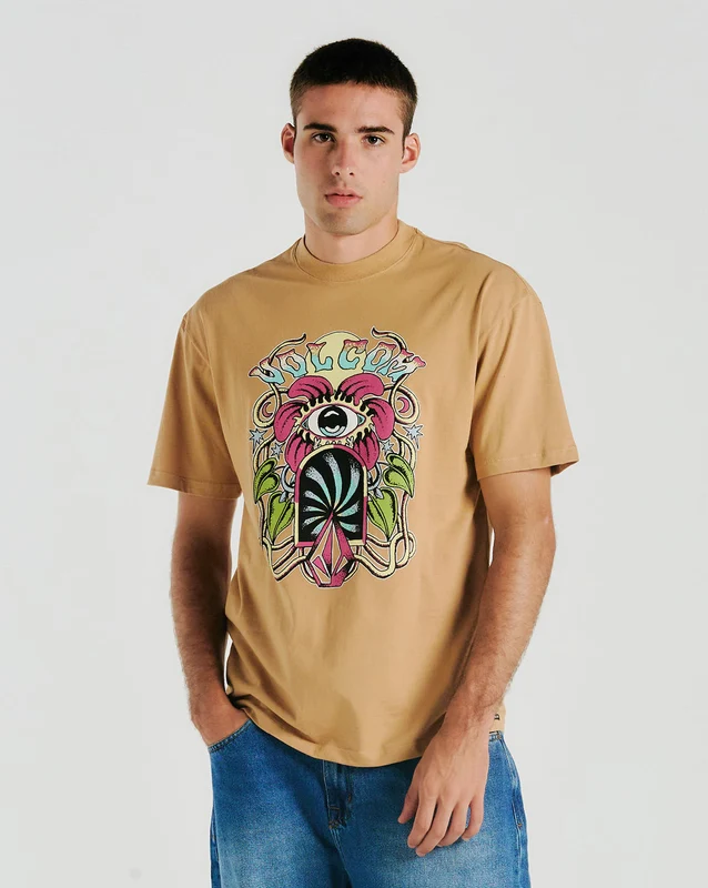 Camiseta Volcom Eye See You Caramelo M / CARAMELO