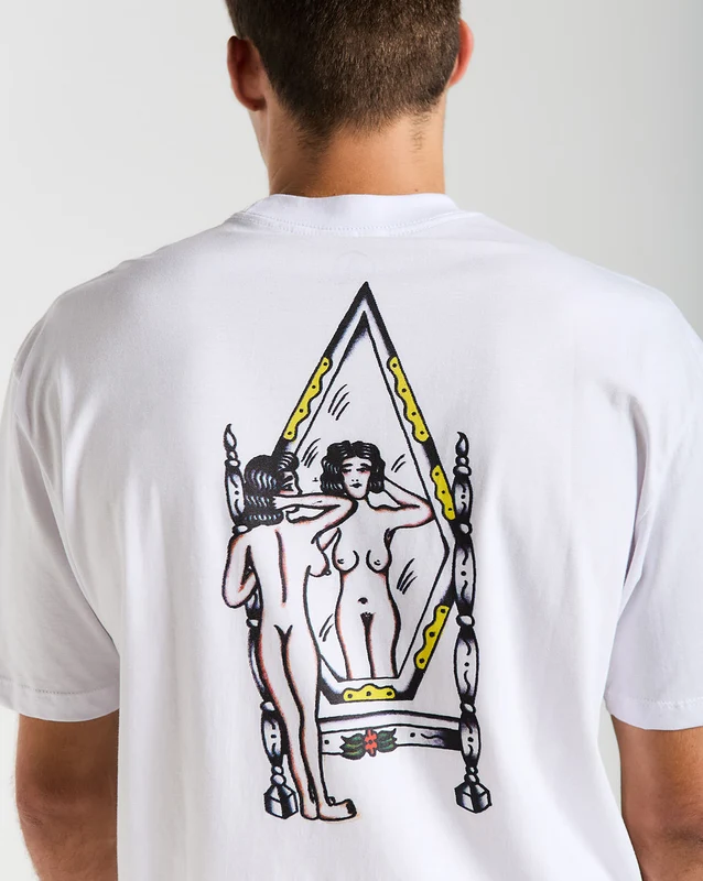 Camiseta Volcom Mirror Branca P / BRANCO