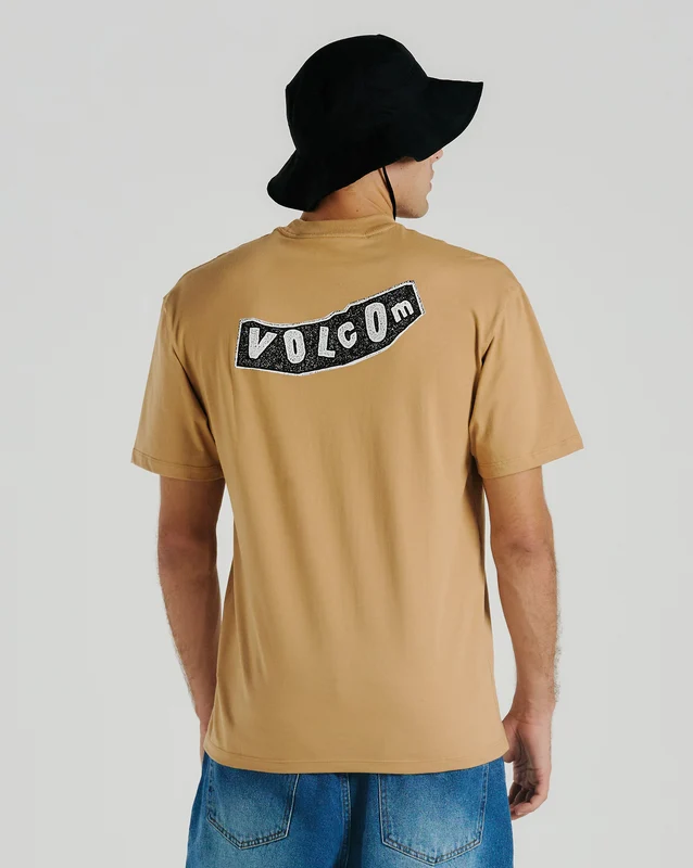 Camiseta Volcom Originator Caramelo M / BEGE