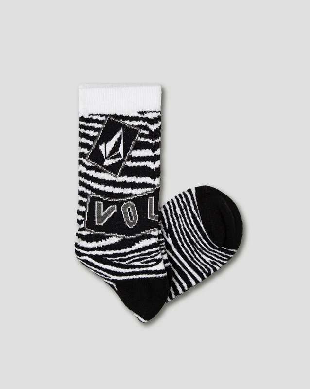 Meia Volcom Stripe Stone Branca UN / Branco