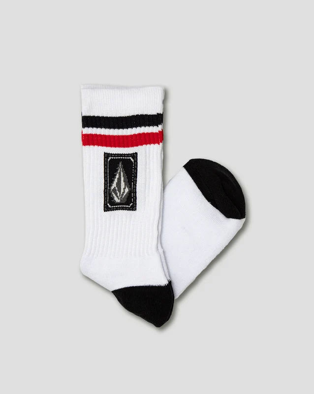 Meia Volcom Ramp Stone Branca UN / Branco