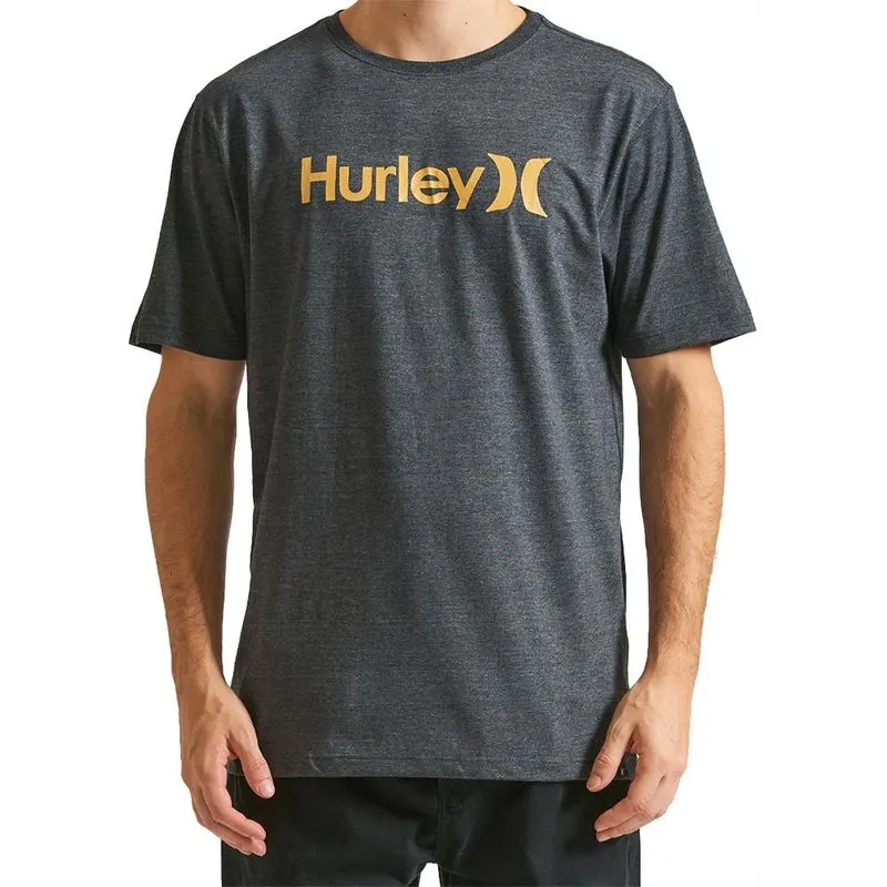 Camiseta Hurley O&O Solid WT24 Masculina Mescla Preto M / chumbo