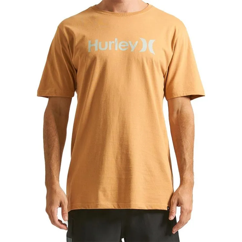 Camiseta Hurley O&O Solid WT24 Masculina Mostarda GG / amarelo