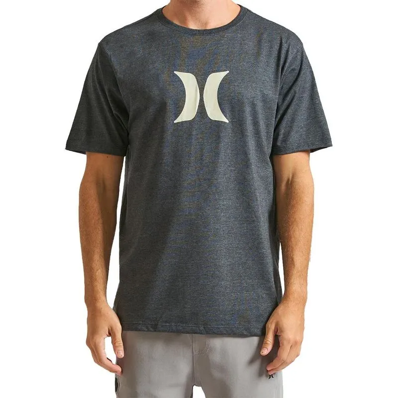 Camiseta Hurley Icon WT24 Masculina Mescla Preto P / chumbo