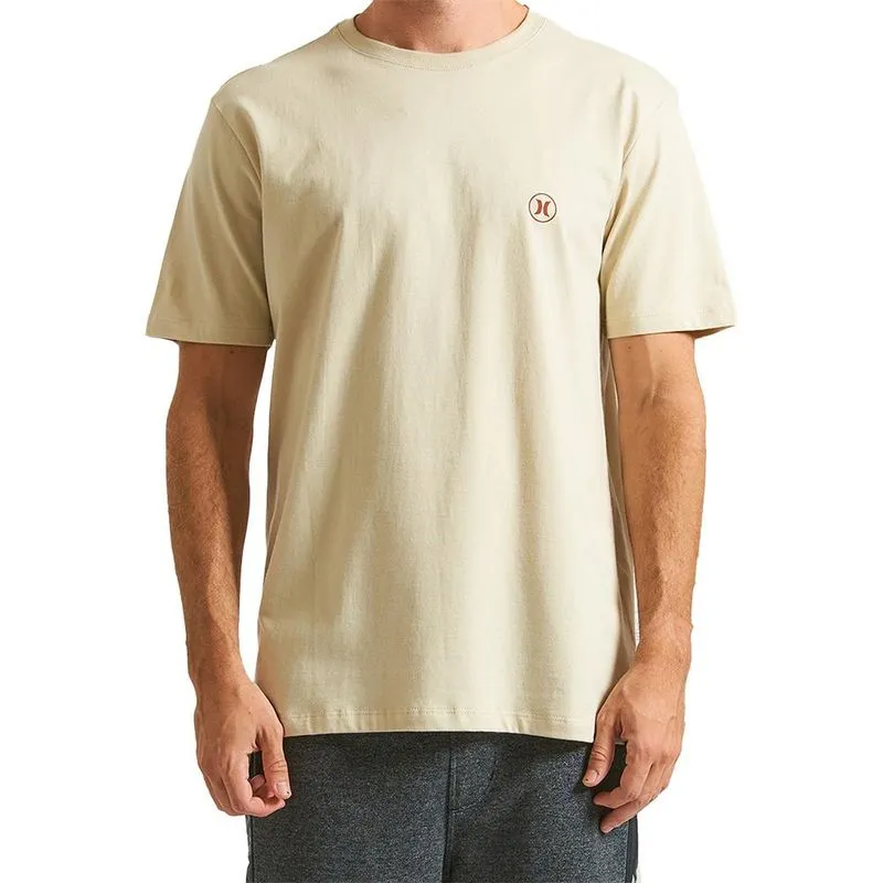 Camiseta Hurley Mini Circle Icon WT24 Masculina Areia GG / bege