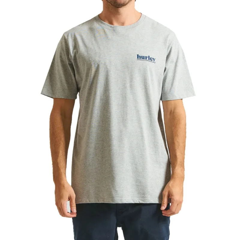 Camiseta Hurley Puff Hyts010556 Mescla Cinza
