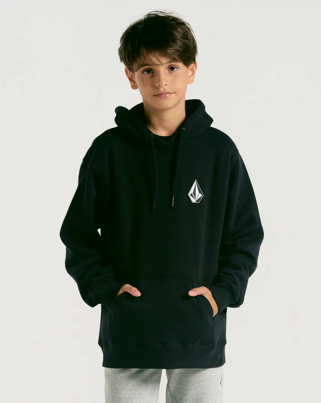 Moletom Volcom Canguru Iconic Juvenil Preto 14 / Preto