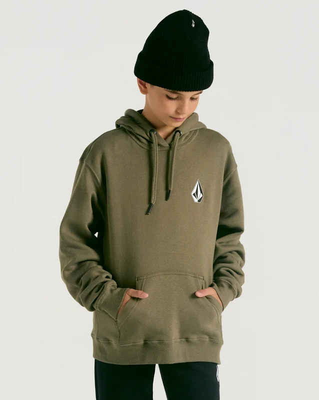 Moletom Volcom Canguru Iconic Juvenil Verde Militar 14 / Verde