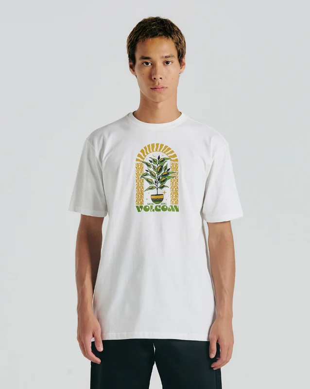 Camiseta Volcom Delights Off White P / Off White