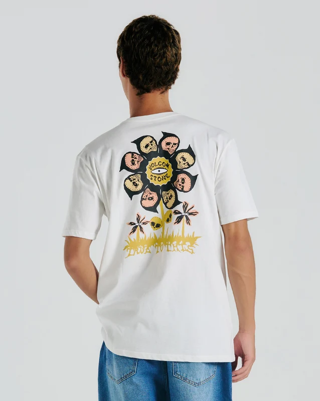 Camiseta Volcom Fleur Off White G / Off White