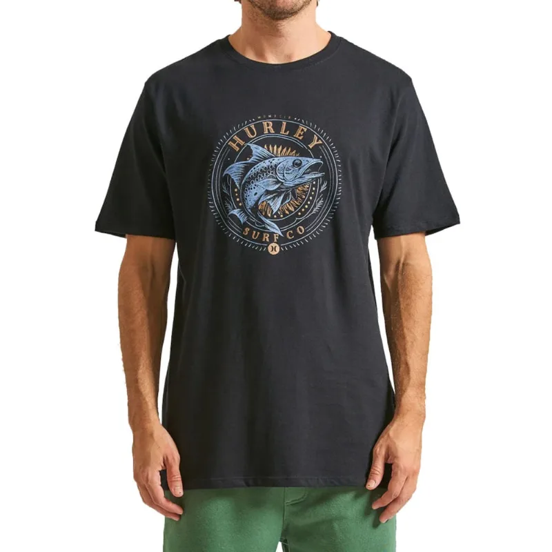Camiseta Hurley Fish Hyts010627 Preto