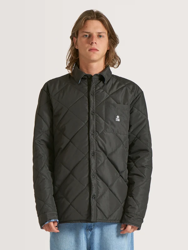 Jaqueta Dupla Face Hang Loose Double Preto Azul M / Preto