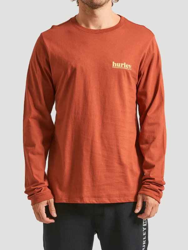Camiseta Manga Longa Hurley Puff Vermelho G / VERMELHO