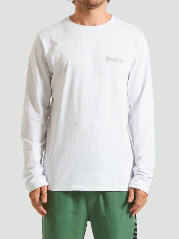 Camiseta Manga Longa Hurley Puff Branco M / BRANCO