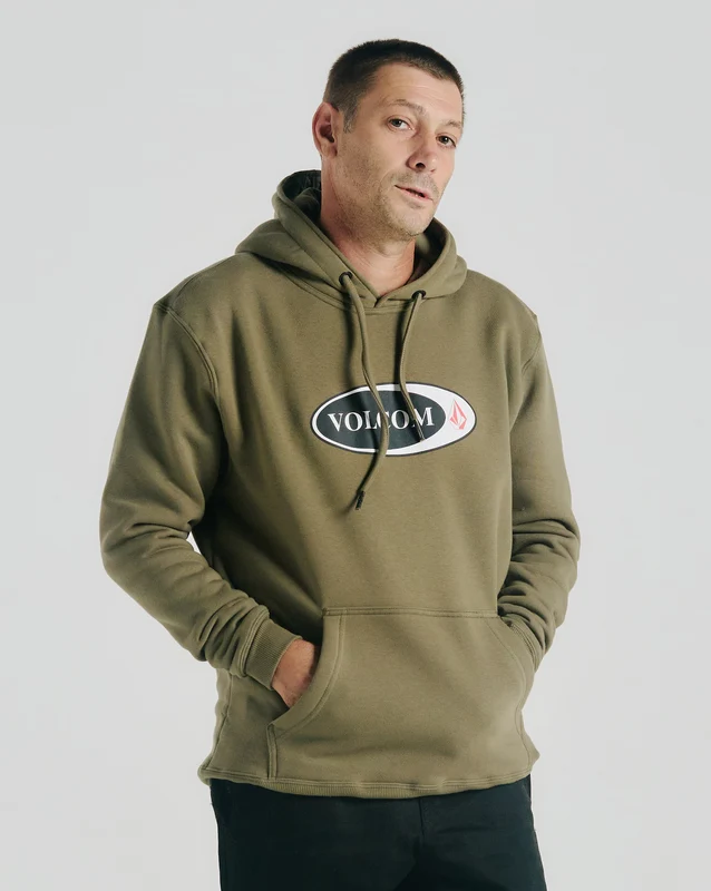 Moletom Volcom Canguru Elipstone Militar GG / VERDE