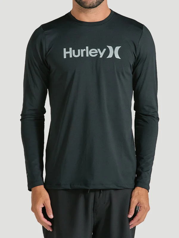 Lycra Surf Manga Longa Preta Hurley One&Only P / PRETO