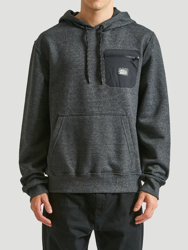 Moletom Canguru Hurley Unity Preto G / Preto