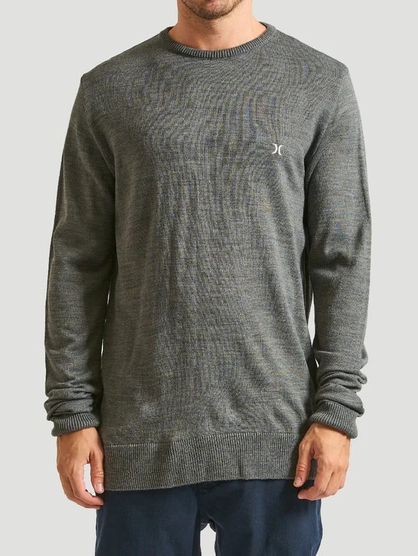 Tricot Hurley Casual Mescla Preto GG / MESCLA PRETO