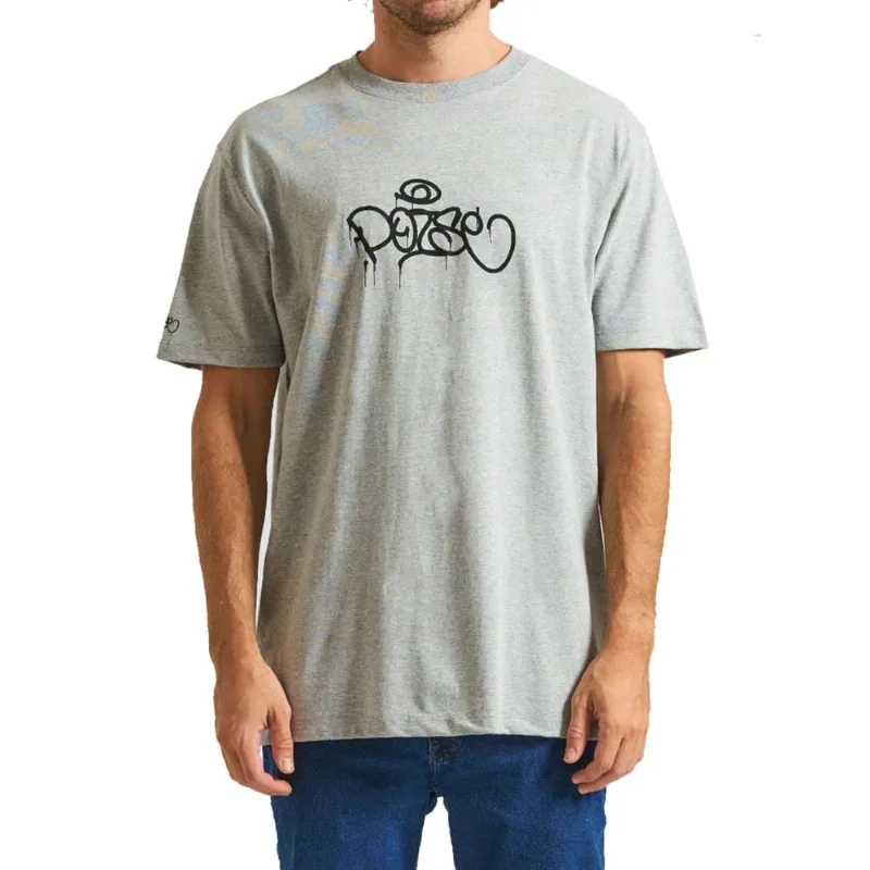 Camiseta Hurley Poisé Bomb Mescla Cinza