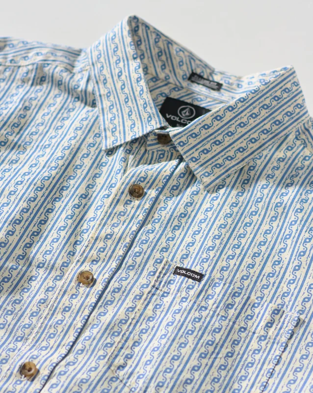 Camisa Volcom Scaler Stone Dirty White P / Multi