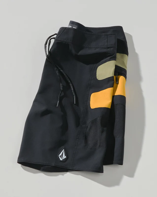 Boardshort Volcom Surf Vitals Yago Dora Black Combo 38 / PRETO