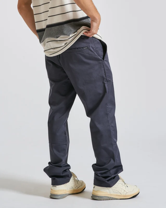 Calça Volcom Frickin Modern Stretch Chino Charcoal 48 / Azul