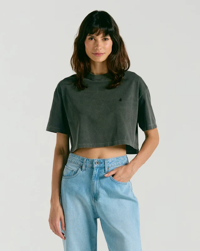 Camiseta Volcom Single Stone Preta G / Preto