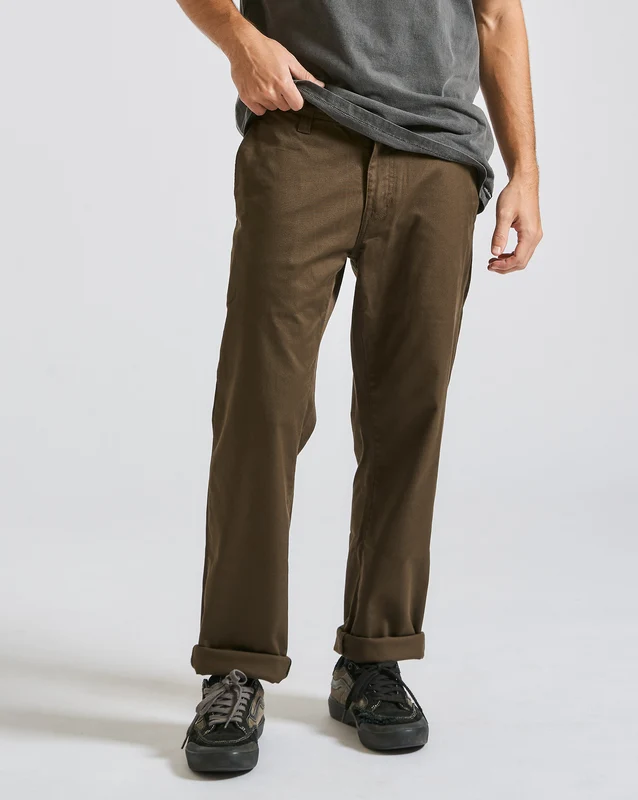 Calça Volcom Frickin Modern Stretch Chino Wren 40 / Marrom