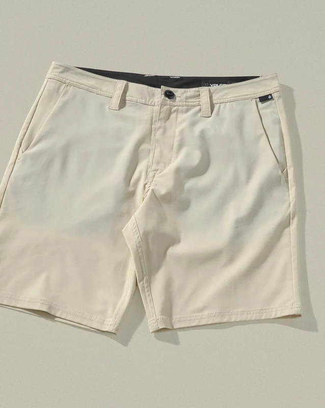 Bermuda Híbrida Volcom Cross Shred Stone 44 / Cinza