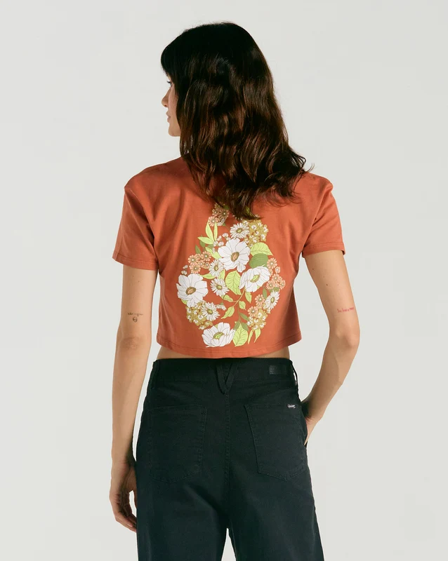 Camiseta Volcom Forever Love Ferrugem GG / Laranja