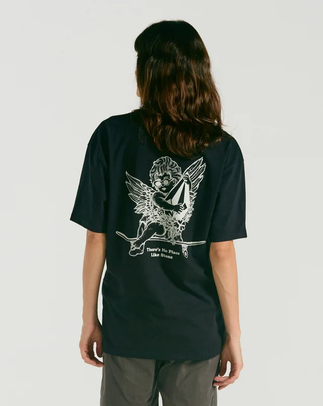 Camiseta Volcom Enternet Preta GG / Preto